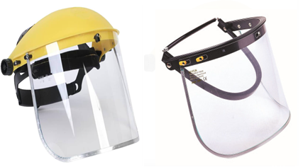 Face Shield with Visor & Spring Type