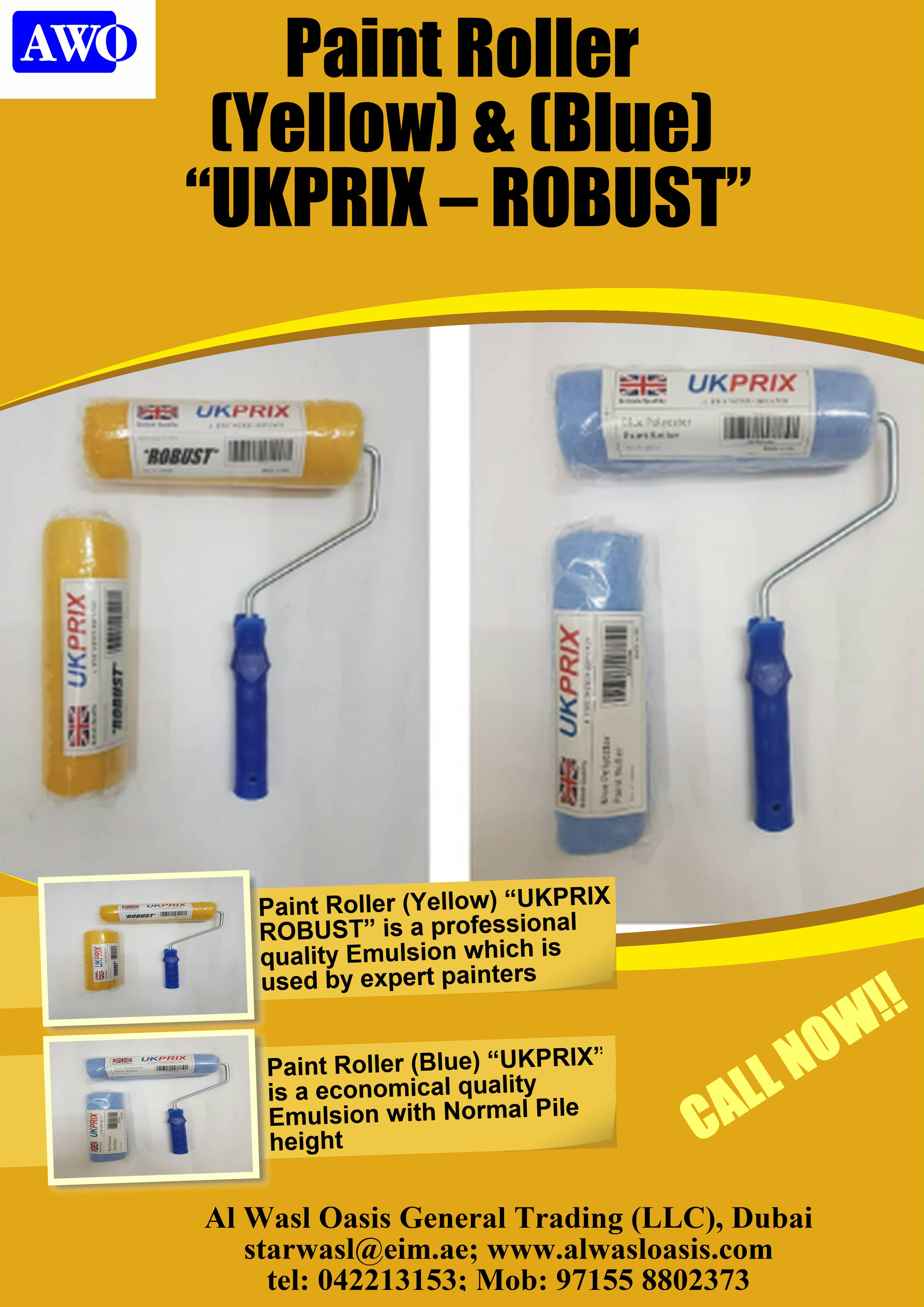 Paint Roller (Yellow) “UKPRIX – ROBUST” & Paint Roller (Blue) “UKPRIX”